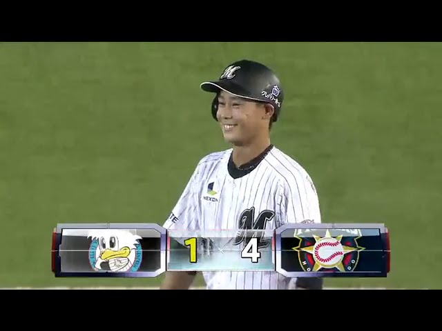 【2回裏】マリーンズ・平沢 うれしい本拠地初安打・初打点!! 2016/8/23 M-F