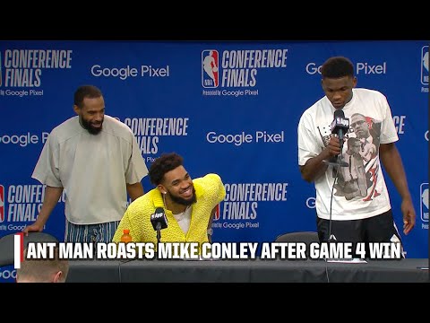 Ant Man Roasts Then Hypes Up Veteran Guard Mike Conley After Game 4 Win | Nba On Espn