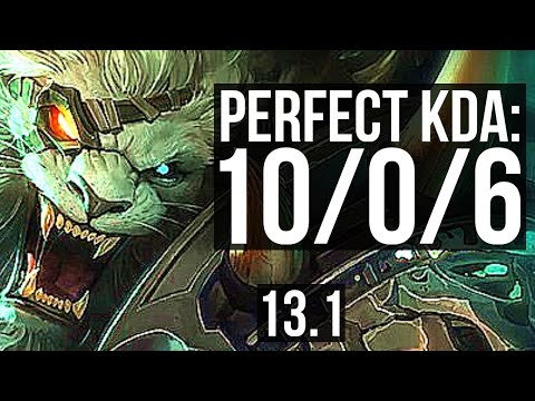 RENGAR vs KARMA (TOP) | 10/0/6, 3.9M mastery, Rank 7 Rengar, 1200+ games | KR Master | 13.1