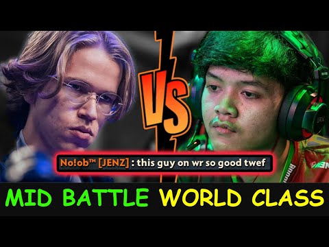 KING MID BATTLE WORLD CLASS - Topson Clinkz vs Mikoto Windranger ft Q Mirana Dota 2