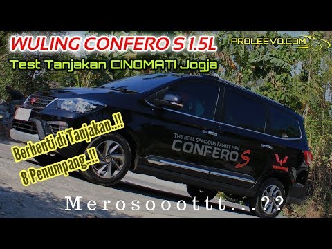 WULING CONFERO Test Tanjakan CINOMATI Jogja, 8 orang