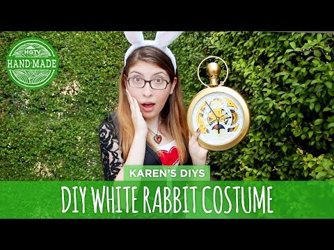 DIY White Rabbit Costume from Alice in Wonderland -...