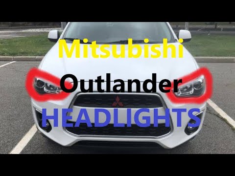 How to Replace Headlight BULBS on Mitsubishi Outlander 2010 2020