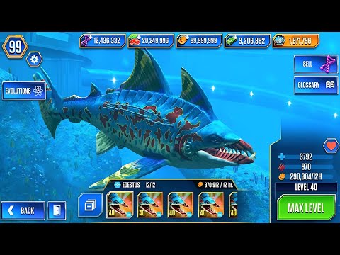 EDESTUS UNLOCKED AND AQUATIC TOUR EDESTUS | JURASSIC WORLD THE GAME