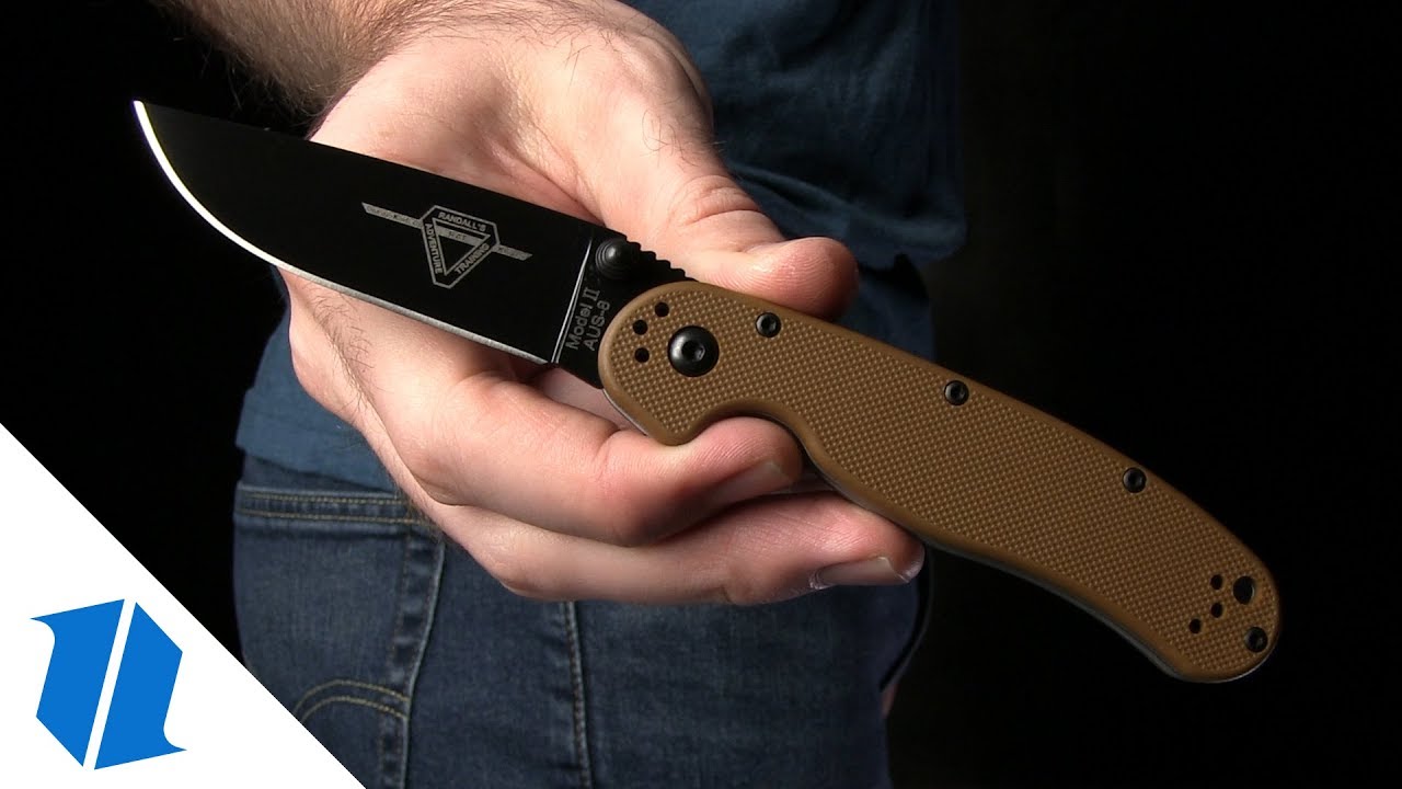 Ontario RAT Model 2 Liner Lock Knife Desert Tan (3" Stonewash) 8881TN