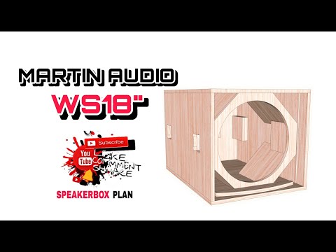 MARTIN AUDIO WS18 | SINGLE 18" | FULL PLAN | SPEAKERBOX PLAN