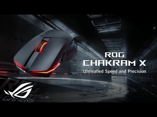 Mouse da gioco wireless ASUS ROG Chakram X Origin 36000 DPI Nero video