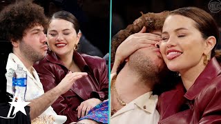 Selena Gomez & Benny Blanco Look So In LOVE at Knicks Game