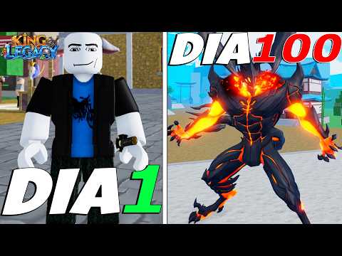 SOBREVIVI 100 DIAS NO KING LEGACY SEM GASTAR ROBUX!