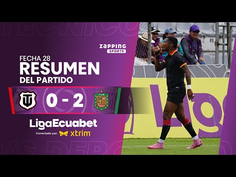 Técnico Universitario 0 - 2 Deportivo Cuenca / Fecha 28 / Liga Ecuabet conectada por Xtrim