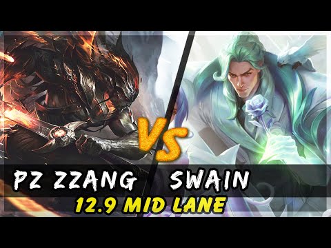 Pz Zzang - Yasuo vs Swain MID Patch 12.9 - Yasuo Gameplay