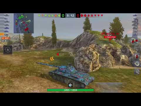 【WoT Blitz】WZ-111 1-4 4990 damage
