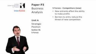 LSBF ACCA P3: Introduction to Porter's Five Forces