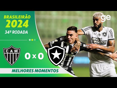 Gols e lances de Atlético Mineiro x Botafogo