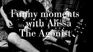 Funny moments with Alissa White-Gluz. The Agonist