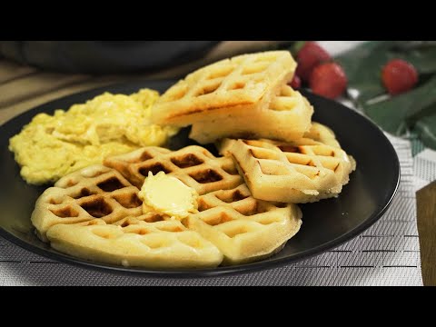 How to make Homemade WAFFLES AND SCRAMBLED EGGS - IHOP'S COPYCAT | Recipes.net - YouTube