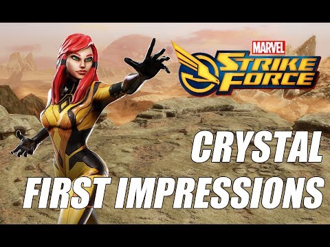 Crystal Rank up, First Impressions & Gameplay - Marvel Strike Force