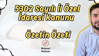 5302 Sayılı İl Özel İdaresi Kanunu – Özetin Özeti