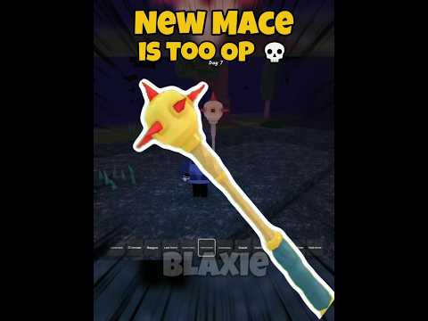 New Cultist King Mace is too OP 💀 99 nights in the forest #robloxedit
