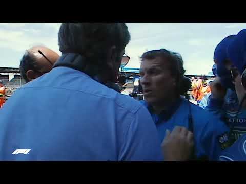 Schumi gets penalized for overtaking Damon Hill and disqualified for Ignoring Black Flag