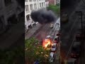Cars falling down from the parking lot..