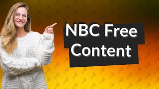 Is NBC app free?