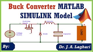 How to Design Buck Converter in MATLAB SIMULINK Software ? | Dr. J. A. Laghari