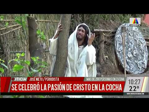 Se celebró "la pasión de cristo" en La Cocha