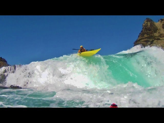 Neptune's Rangers Sea Kayak Rock Gardening - Insane Fun in Mendocino- Rough Water Kayaking