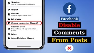 How To Turn Off Comments on Facebook Posts (Full Guide) | Disable Comments on Facebook Post