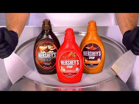Hershey's Syrup — Ice Cream Rolls | Satisfying Visual ASMR