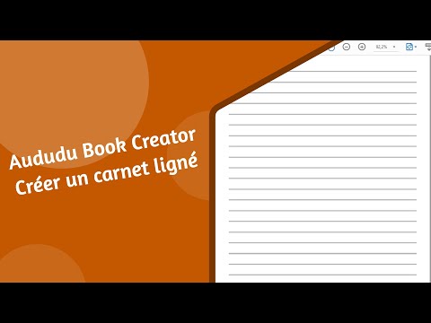 Comment faire un carnet ligné au format PDF très facilement grâce à Aududu Book Creator