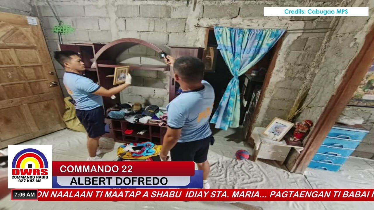 PAGTAENGAN TI BABAI NAIPAKATAN TI SEARCH OPERATION, MAATAP A SHABU NAREKOBRE IDIAY CABUGAO