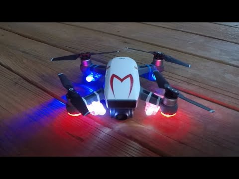 Best DJI Spark Drone LIGHSTS !!!