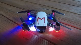 Best DJI Spark Drone LIGHSTS !!!