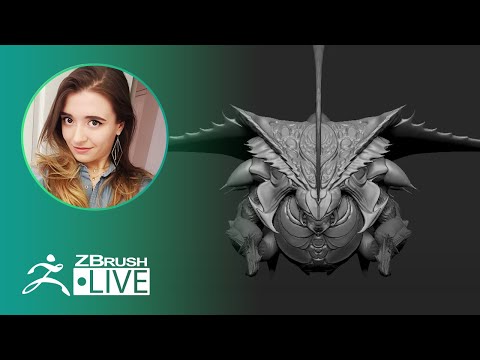 3D Model a Thick Flying Creature #withme! - Ashley A. Adams "A_Cubed" - ZBrush 2020