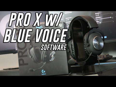 Logitech PRO X boosted with BLUE VOICE Software