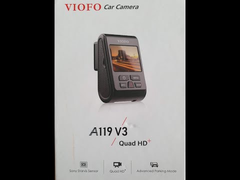 Vaizdo Registratorius - VIOFO A119-G V3 2K Ultra HD 60fps Juodas video