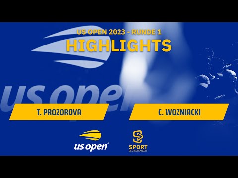 Tatiana Prozorova - Caroline Wozniacki | Highlights - 1. Runde, US Open 2023 | SDTV Tennis