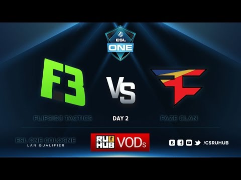 ESL One Cologne Qualifications - FlipSid3 Tactics vs. FaZe Clan - de_cobblestone