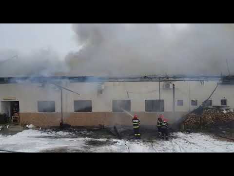 Incendiu la Primăria Fitionești 10,01.2019-VIDEO 1-ISU Vrancea
