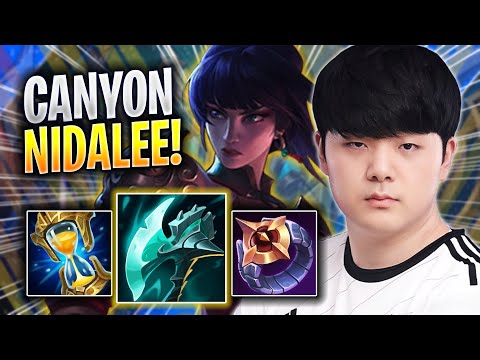 CANYON TRIES NIDALEE WITH NEW BUFFS! - DK Canyon Plays Nidalee JUNGLE vs Kha'zix! | Season 2023