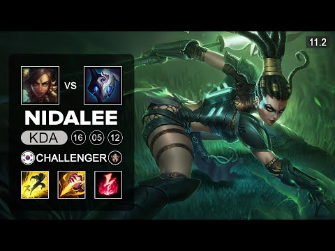 Nidalee Jungle vs Kayn - KR Challenger Patch 11.2