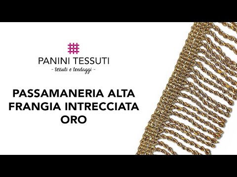 Passamaneria Frangia Apribile Giallo Oro - 2,80 Metri, Altezza 5 Cm - Per Sarte, Cucito Creativo E Decorazioni