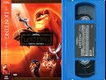 Opening To The Lion King Special Edition US VHS 2003