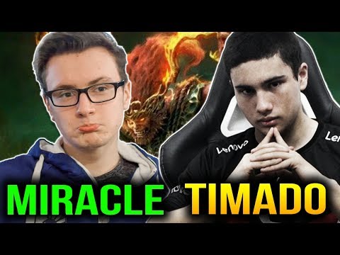 Miracle [Monkeyking] VS Timado [Anti-mage] Carry's Battle Dota 2
