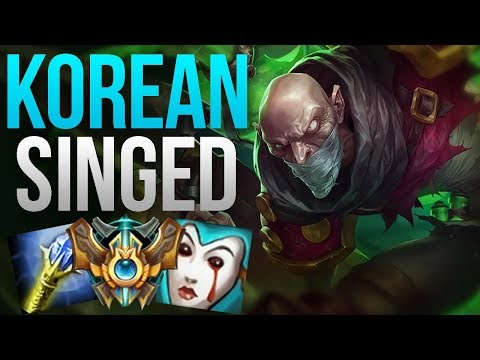 THIS SINGED MAIN HAS 65% WIN RATE IN KOREAN CHALLENGER | SINGED TOP GAMEPLAY | Patch 8.10 S8