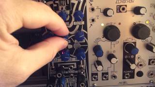 Snazzy FX Wow and Flutter Eurorack. Sine wave.