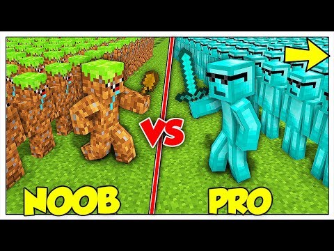 ESERCITO NOOB DI TERRA CONTRO PRO DI DIAMANTE! - Minecraft ITA