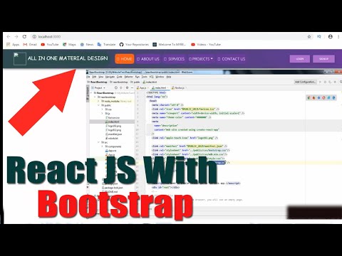 How to Connect MDBootstrap 4 With ReactJS | Catch With Learning